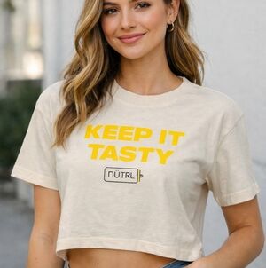 AS Colour Boxy Crop Top – XS | NÜTRL Seltzer “Keep It Tasty”